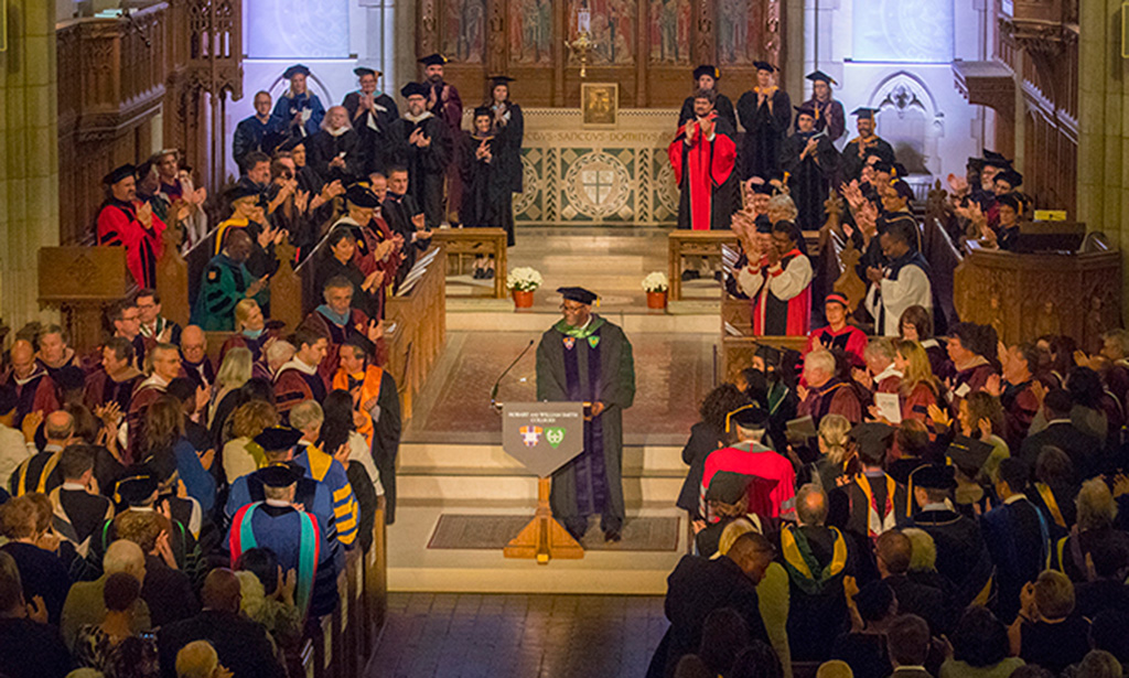 Dr. Gregory J. Vincent ’83 is inaugurated as the 27th president of Hobart College and the 16th of William Smith College.