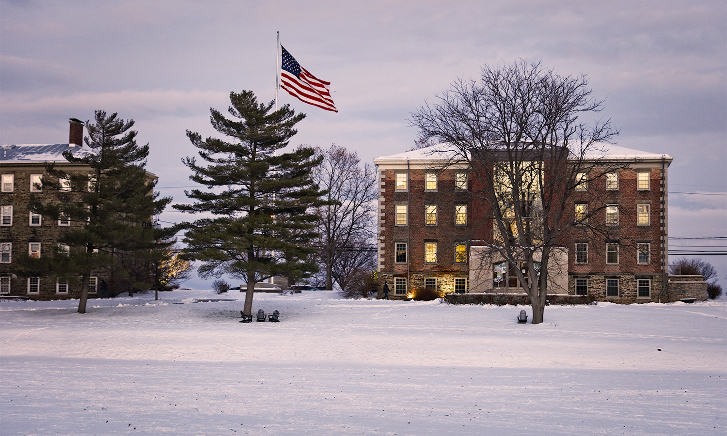 A February evening on