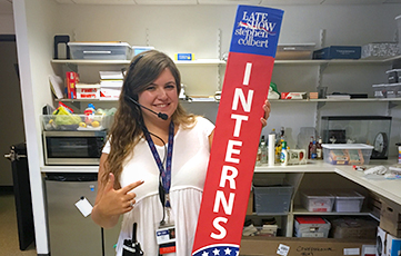 Ross '17 Interns with The Late Show