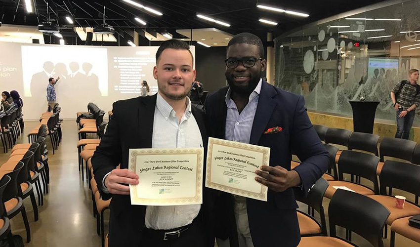 Bentsi-Enchill ΓÇÖ17 and Dragomir ΓÇÖ17 Finalists in NY Business Plan Competition