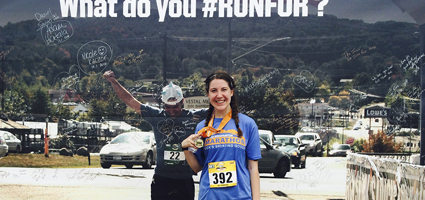 Heffern ΓÇÖ17 Dedicates First Marathon to Fundraising
