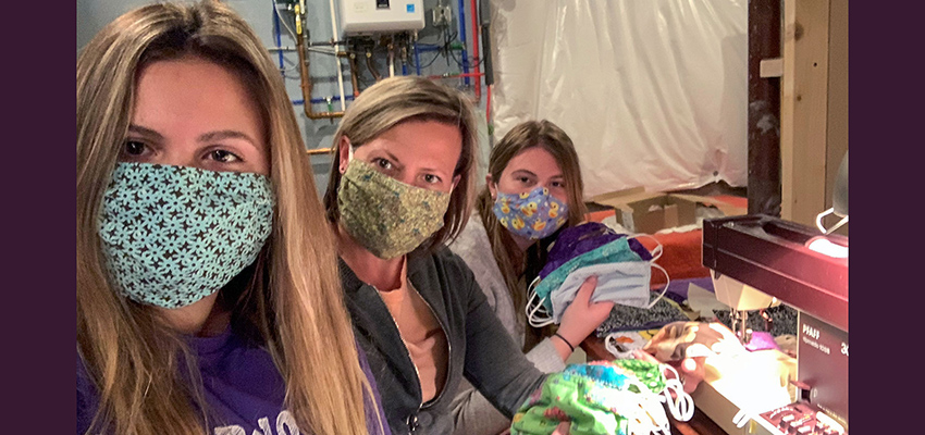 Adams Family Produces Masks for Niagara County