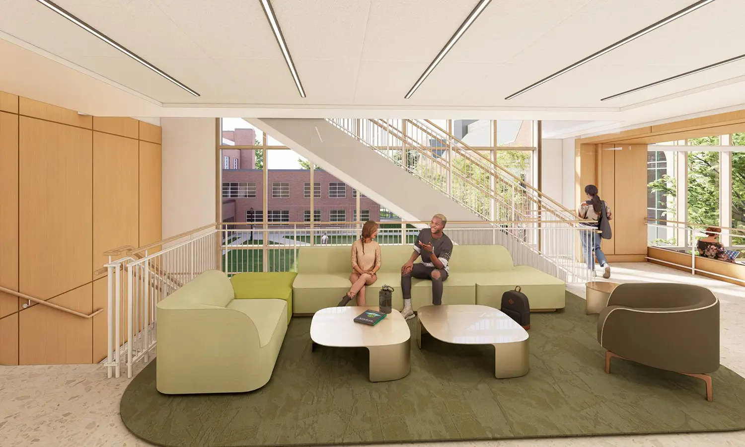 Second Floor Lounge and Stair 