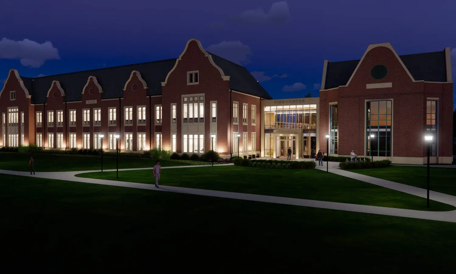 Exterior Rendering - Connector Uplighting & Signage Lighting Scheme 2 