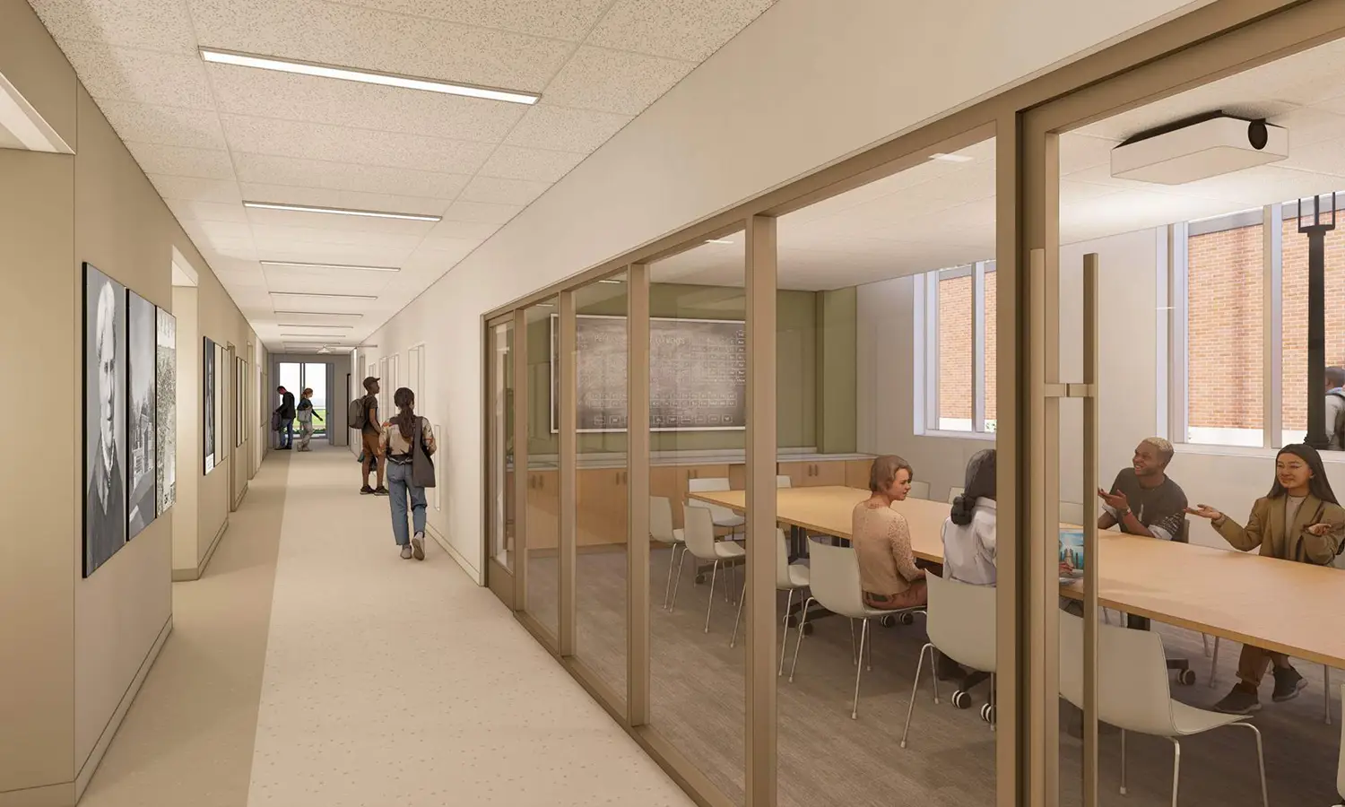 First Floor Seminar Room and Cooridor 